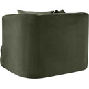 Meridian Alder Green Velvet Chair IMAGE 6