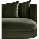 Meridian Alder Green Velvet Chair IMAGE 8