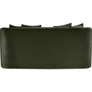 Meridian Alder Green Velvet Loveseat IMAGE 5