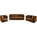 Meridian Alder Saddle Velvet Chair IMAGE 12