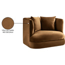 Meridian Alder Saddle Velvet Chair IMAGE 16