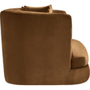 Meridian Alder Saddle Velvet Chair IMAGE 7