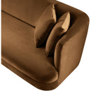 Meridian Alder Saddle Velvet Loveseat IMAGE 11