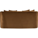 Meridian Alder Saddle Velvet Loveseat IMAGE 5