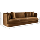 Meridian Alder Saddle Velvet Sofa IMAGE 15