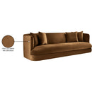 Meridian Alder Saddle Velvet Sofa IMAGE 16