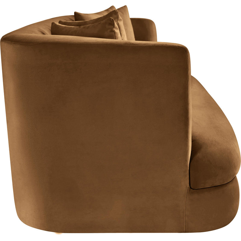 Meridian Alder Saddle Velvet Sofa IMAGE 7