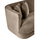 Meridian Alder Taupe Velvet Chair IMAGE 10