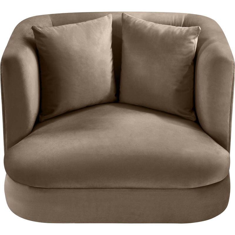 Meridian Alder Taupe Velvet Chair IMAGE 4