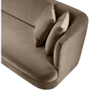 Meridian Alder Taupe Velvet Loveseat IMAGE 11