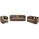 Meridian Alder Taupe Velvet Sofa IMAGE 12