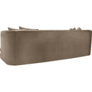 Meridian Alder Taupe Velvet Sofa IMAGE 6