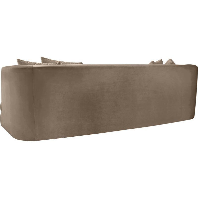 Meridian Alder Taupe Velvet Sofa IMAGE 6