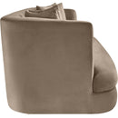 Meridian Alder Taupe Velvet Sofa IMAGE 7