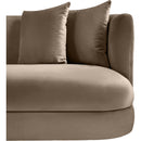Meridian Alder Taupe Velvet Sofa IMAGE 8