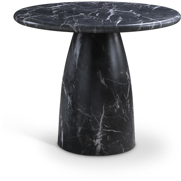 Meridian Cosenza Black 36" Marble Finish Concrete Dining Table IMAGE 1