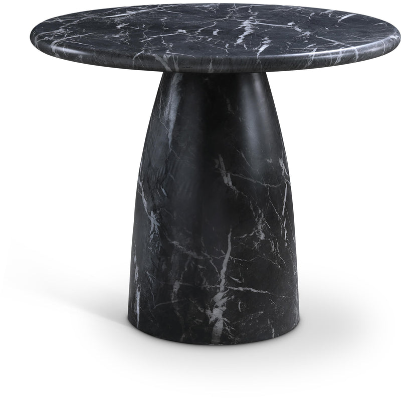 Meridian Cosenza Black 36" Marble Finish Concrete Dining Table IMAGE 1