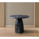 Meridian Cosenza Black 36" Marble Finish Concrete Dining Table IMAGE 3
