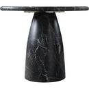 Meridian Cosenza Black 36" Marble Finish Concrete Dining Table IMAGE 4