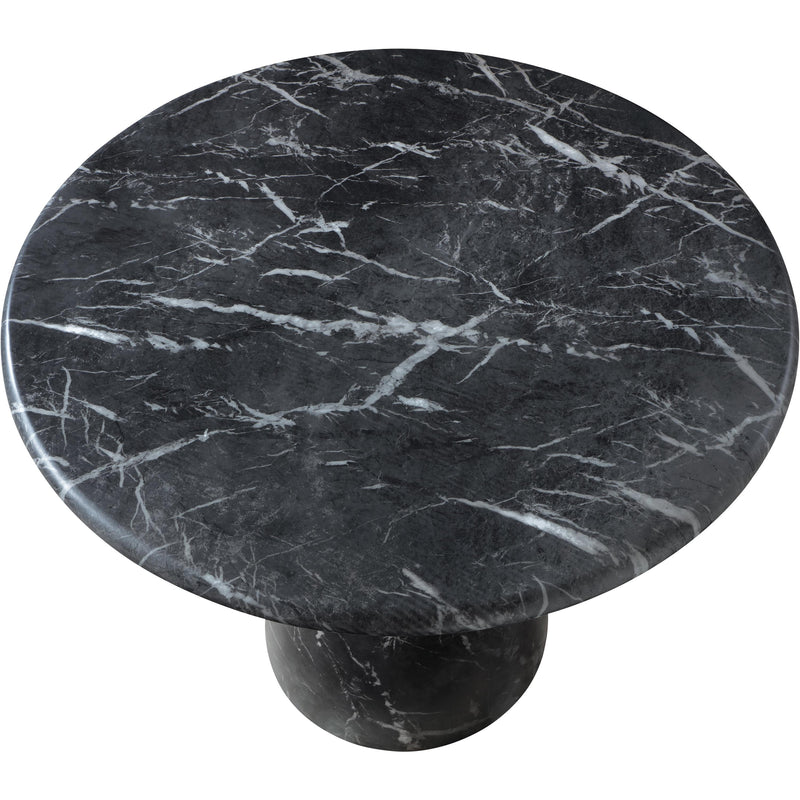 Meridian Cosenza Black 36" Marble Finish Concrete Dining Table IMAGE 6