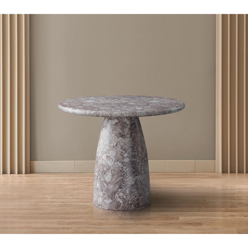 Meridian Cosenza Brown 36" Marble Finish Concrete Dining Table IMAGE 3