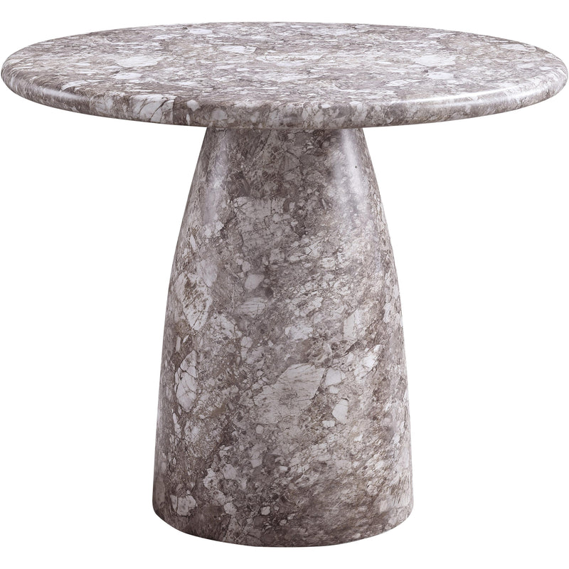 Meridian Cosenza Brown 36" Marble Finish Concrete Dining Table IMAGE 5