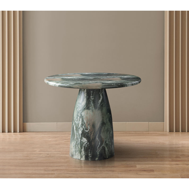 Meridian Cosenza Green 36" Marble Finish Concrete Dining Table IMAGE 3