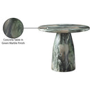 Meridian Cosenza Green 36" Marble Finish Concrete Dining Table IMAGE 8