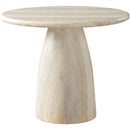 Meridian Cosenza Travertine 36" Travertine Finish Concrete Dining Table IMAGE 5