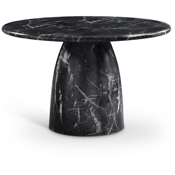Meridian Cosenza Black 48.5" Marble Finish Concrete Dining Table IMAGE 1