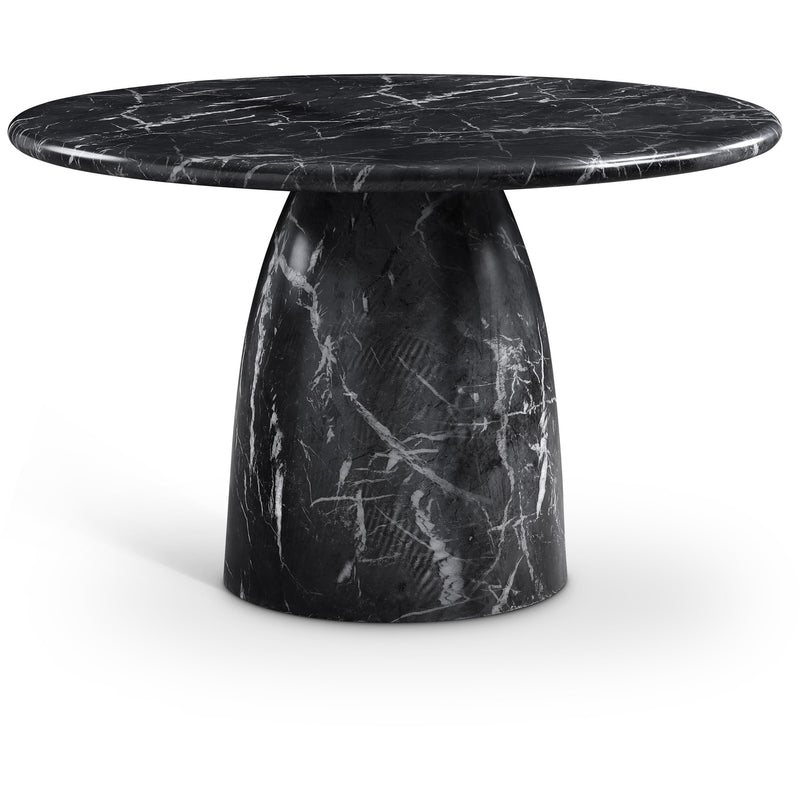 Meridian Cosenza Black 48.5" Marble Finish Concrete Dining Table IMAGE 1