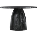Meridian Cosenza Black 48.5" Marble Finish Concrete Dining Table IMAGE 4