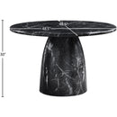 Meridian Cosenza Black 48.5" Marble Finish Concrete Dining Table IMAGE 6