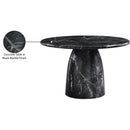 Meridian Cosenza Black 48.5" Marble Finish Concrete Dining Table IMAGE 7