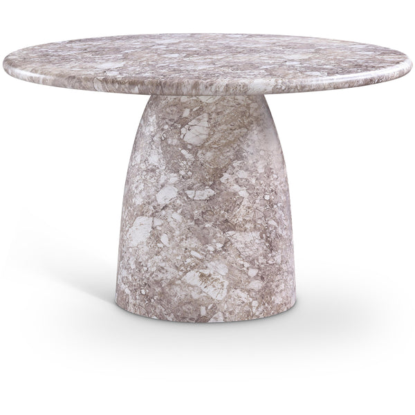 Meridian Cosenza Brown 48.5" Marble Finish Concrete Dining Table IMAGE 1