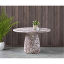 Meridian Cosenza Brown 48.5" Marble Finish Concrete Dining Table IMAGE 3