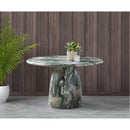 Meridian Cosenza Green 48.5" Marble Finish Concrete Dining Table IMAGE 3