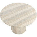 Meridian Cosenza Travertine 48.5" Travertine Finish Concrete Dining Table IMAGE 5