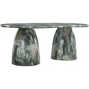 Meridian Cosenza Green 78" Marble Finish Concrete Dining Table (3 Boxes) IMAGE 4