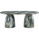 Meridian Cosenza Green 78" Marble Finish Concrete Dining Table (3 Boxes) IMAGE 5