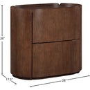 Meridian Everett Brown Night Stand IMAGE 11