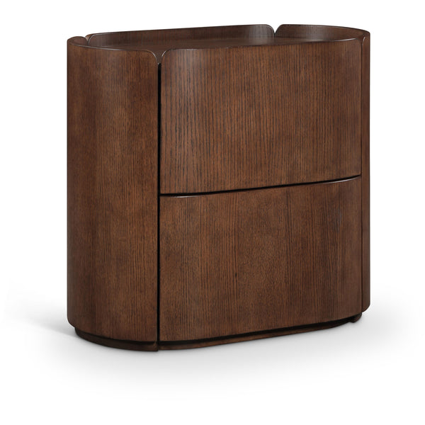Meridian Everett Brown Night Stand IMAGE 1