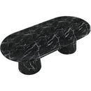 Meridian Cosenza Black 96" Marble Finish Concrete Dining Table (3 Boxes) IMAGE 6