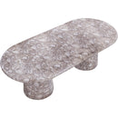 Meridian Cosenza Brown 96" Marble Finish Concrete Dining Table (3 Boxes) IMAGE 6