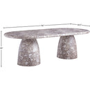 Meridian Cosenza Brown 96" Marble Finish Concrete Dining Table (3 Boxes) IMAGE 7