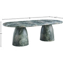 Meridian Cosenza Green 96" Marble Finish Concrete Dining Table (3 Boxes) IMAGE 7