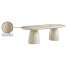 Meridian Cosenza Travertine 96" Travertine Finish Concrete Dining Table (3 Boxes) IMAGE 8