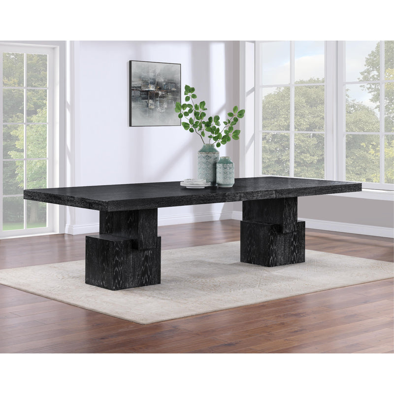Meridian Anzio Black Dining Table (3 Boxes) IMAGE 3