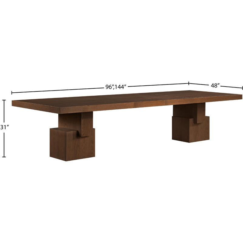 Meridian Anzio Brown Dining Table (3 Boxes) IMAGE 14