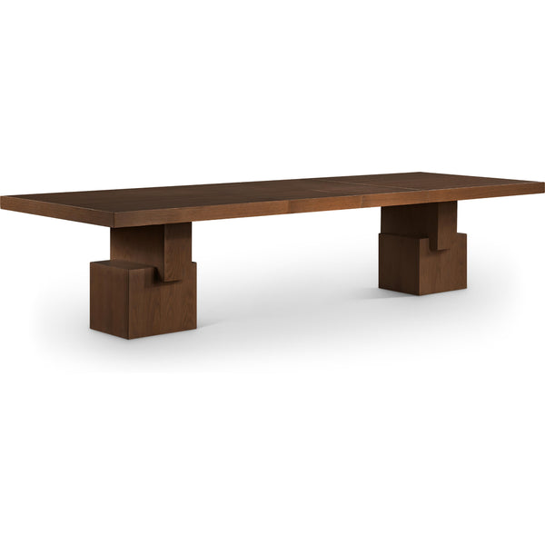 Meridian Anzio Brown Dining Table (3 Boxes) IMAGE 1